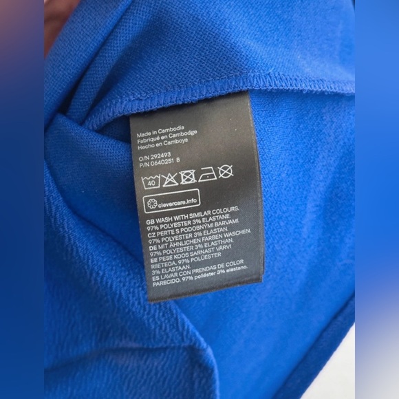 H&M Divided Royal Blue Scallop Halter Crop Top Size Small - Picture 6 of 6